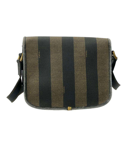 訳あり FENDI ショルダーバッグ ストライプ柄 レディース フェンディ
