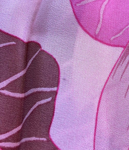 美品 エルメス スカーフ カレ140 シルク100% 蓮の花 FLEURS DE LOTUS レディース HERMES