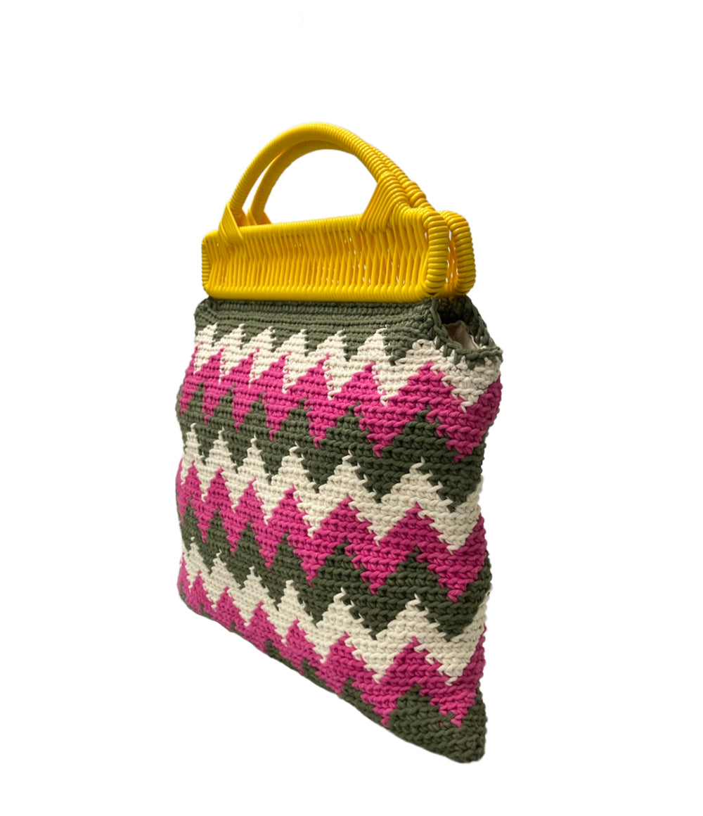 美品 MARNI ハンドバッグ クロシェフレームバッグ レディース マルニ