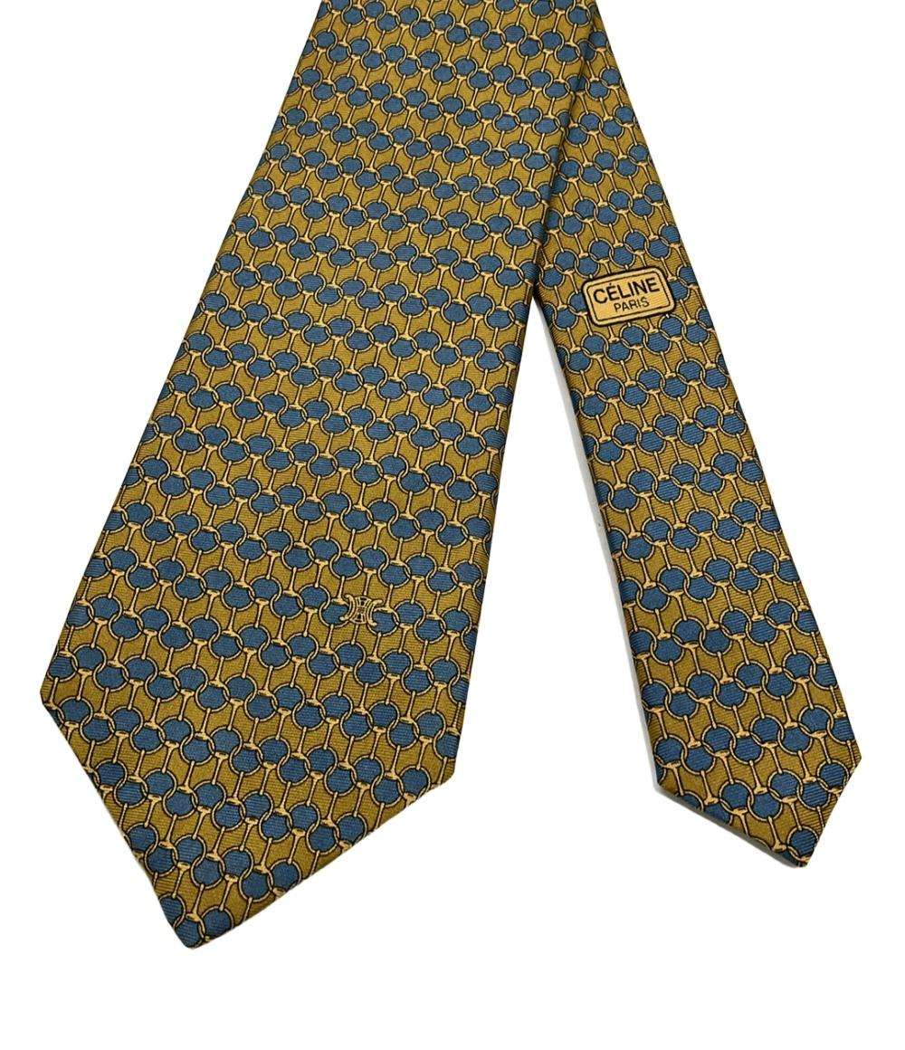 美品 セリーヌ ネクタイ シルク100% メンズ CELINE