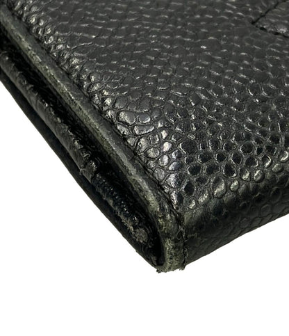 CHANEL 財布 ゴールド金具 キャビアスキン レディース シャネル
