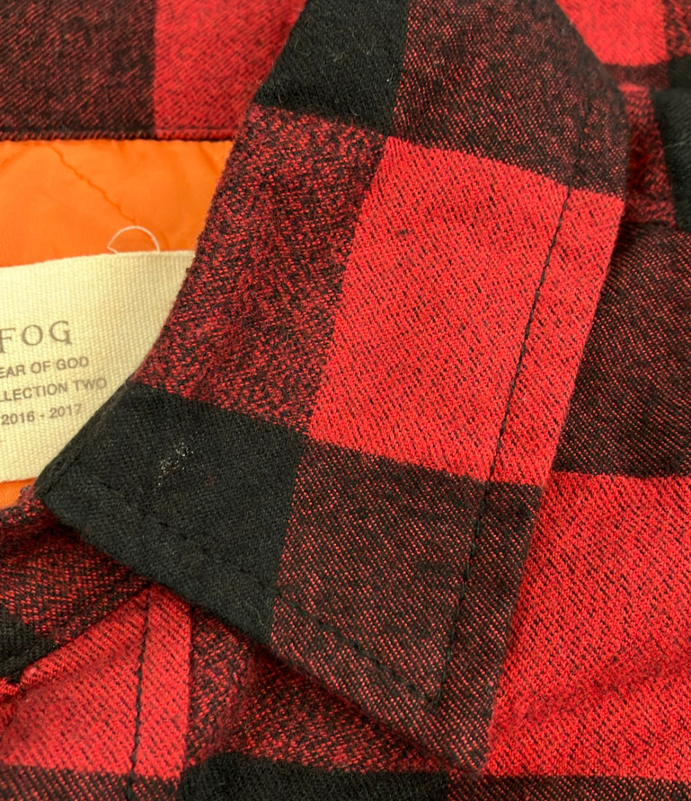 FOG by FEAR OF GOD 長袖 チェック柄 シャツジャケット メンズ SIZE S エフオージー バイ フィア オブ ゴッド
