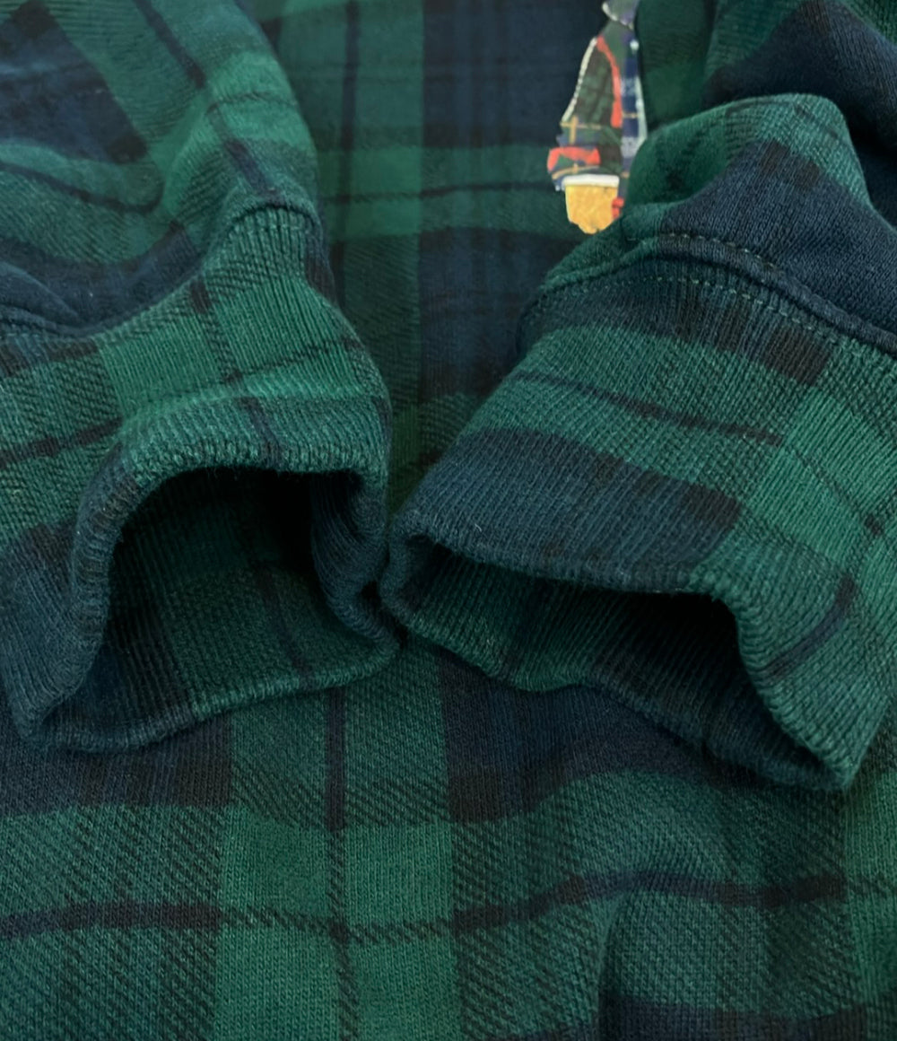 POLO RALPH LAUREN プルオーバーパーカー タータンチェック ポロベア メンズ SIZE M ポロ・ラルフローレン
