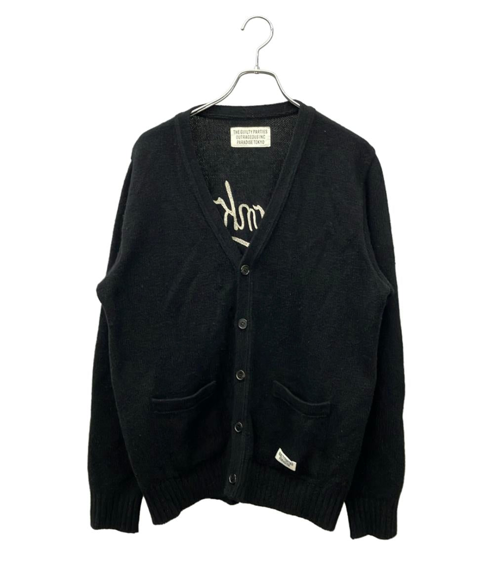 WACKO MARIA 長袖カーディガン 17AW Vネック CLASSIC CARDIGAN 17FW-WMK-KN05 メンズ SIZE L ワコマリア