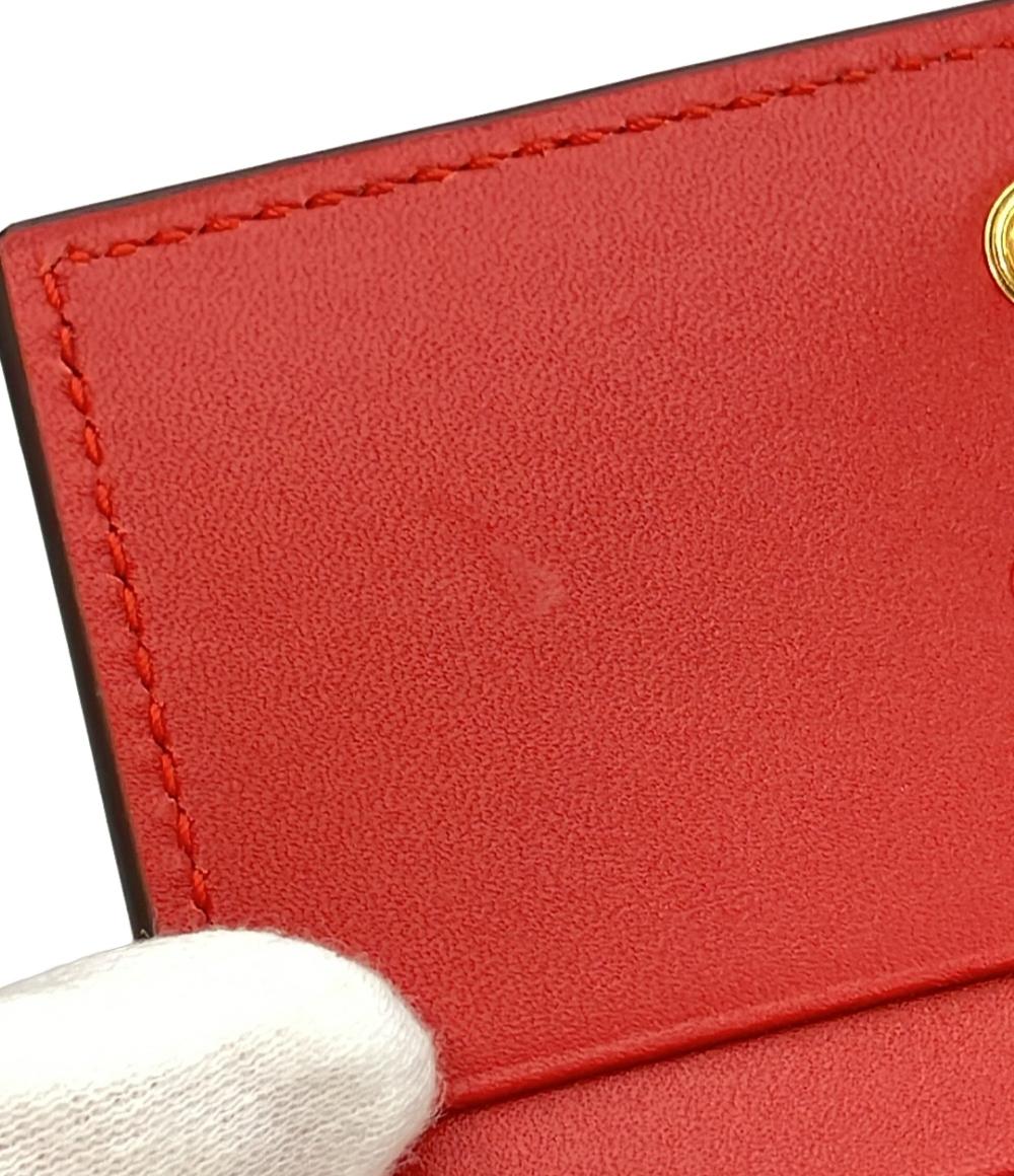 【美品】GUCCI 二つ折り財布 赤 GUCCI（グッチ） 二つ折り財布 レザー レッド : ブランドバリュー