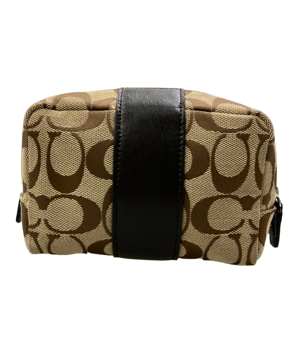 美品 COACH ポーチ コスメポーチ シグネチャー F21497 レディース コーチ