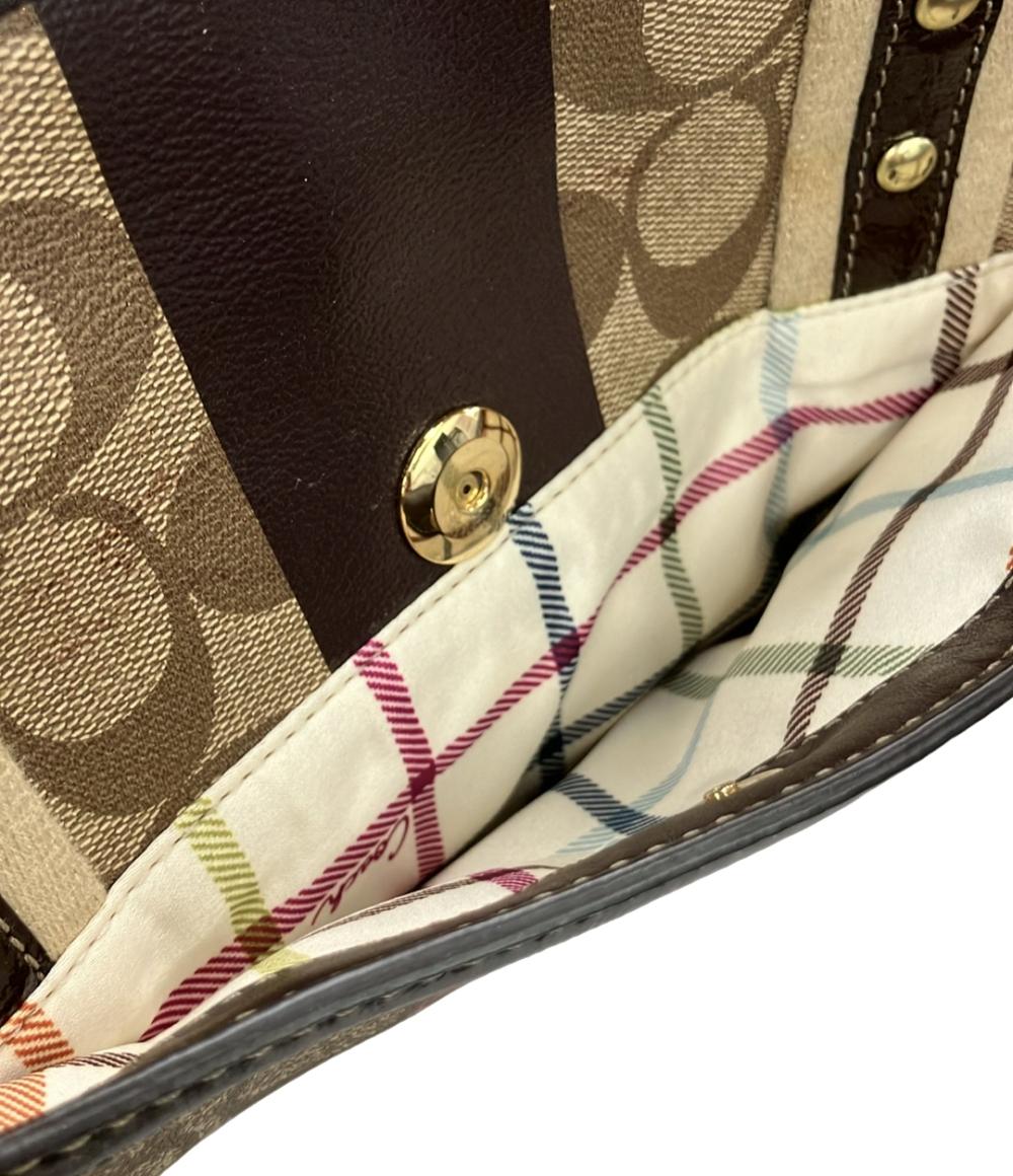 COACH トートバッグ チェルシーヘリテージストライプ シグネチャー