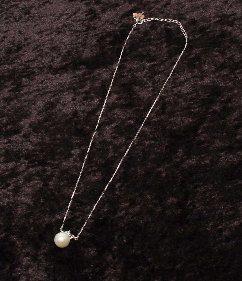 ディズニー ネックレス SV925 パール9.6mm ピンクサファイア マリーちゃん レディース Disney