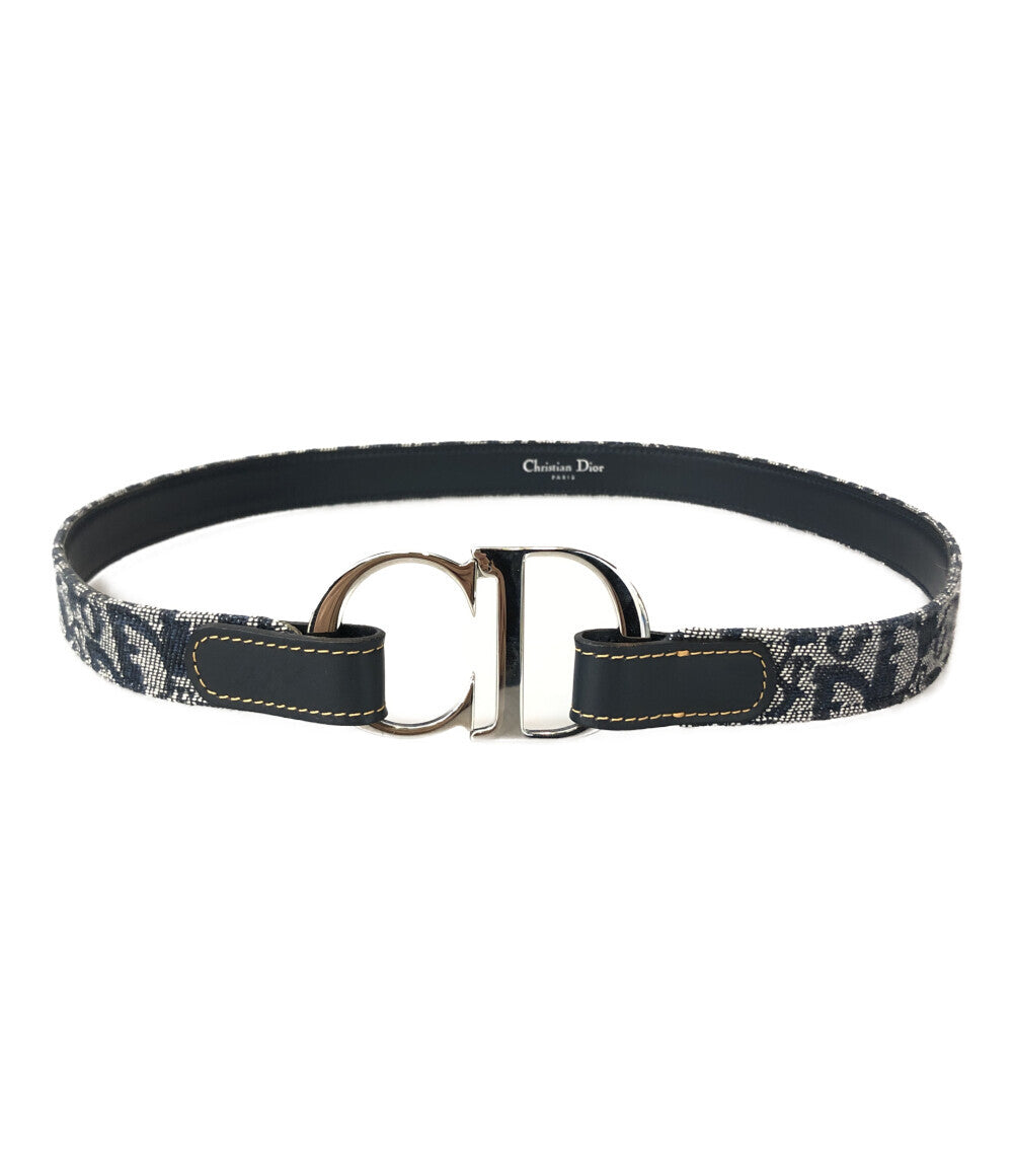 クリスチャンディオール ベルト トロッターCD シルバーバックル RI0024 レディース SIZE 75 (複数サイズ) Christian Dior