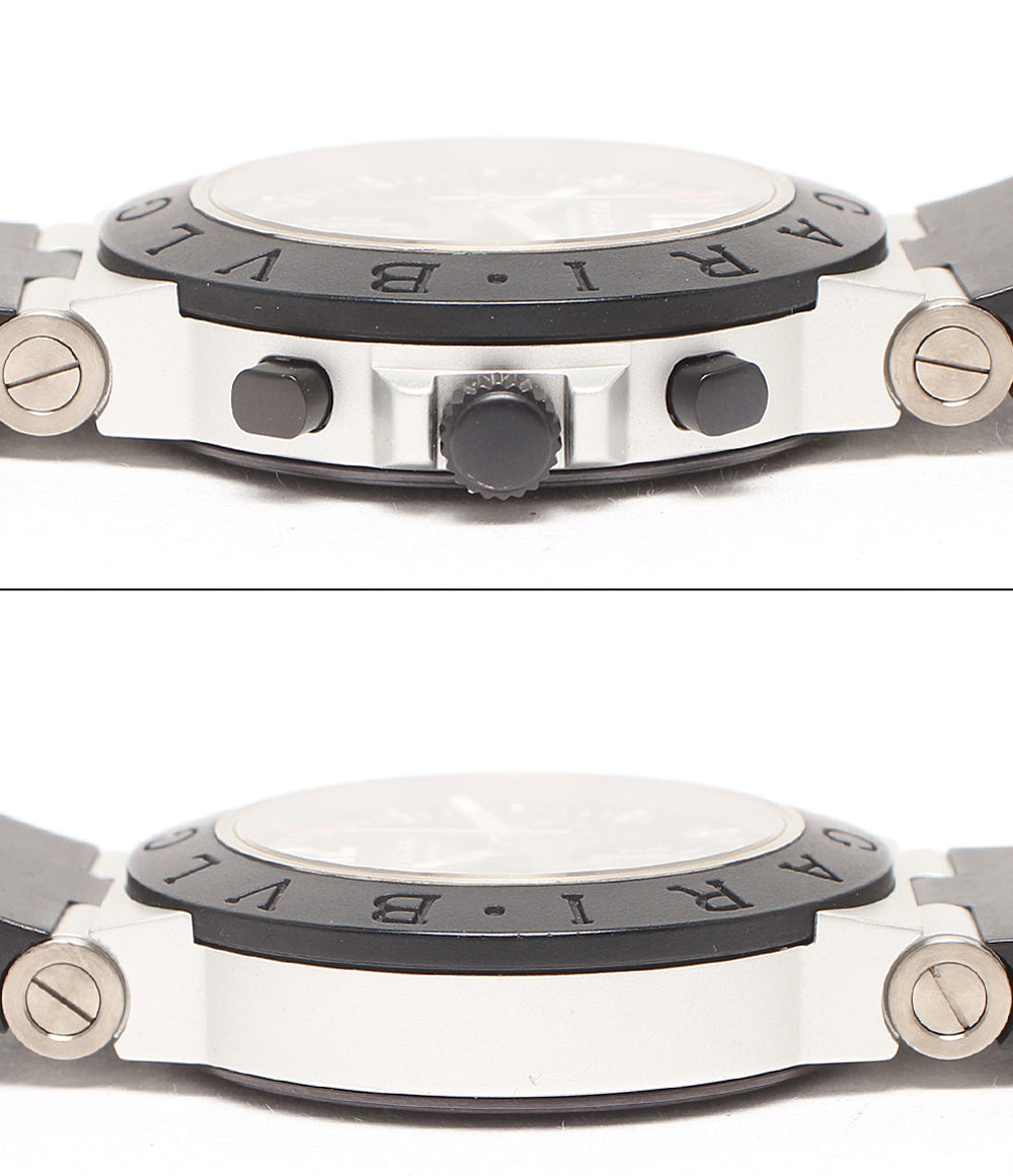 BVLGARI 腕時計 アルミニウム クロノグラフ 自動巻き ブラック AC38TA メンズ ブルガリ
