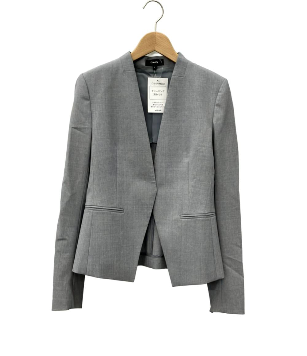 セオリー ノーカラージャケット レディース SIZE 0 (XS) theory