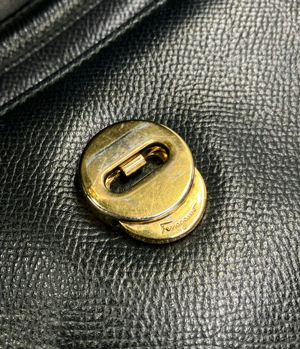 Salvatore Ferragamo ハンドバッグ ショルダーバッグ チェーン リボン2WAY 斜め掛け レザー ヴァラ AU-21 G697 レディース サルヴァトーレフェラガモ