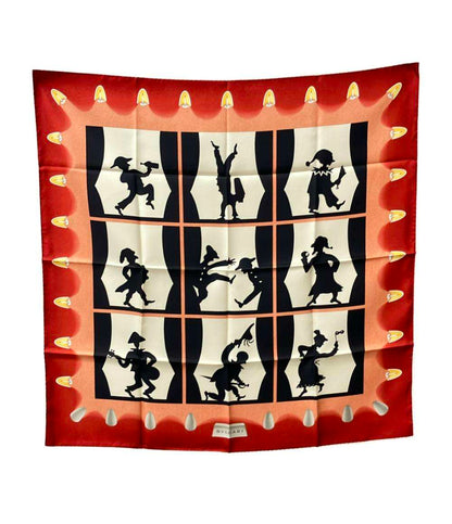 美品 ブルガリ スカーフ シルク100% レディース BVLGARI