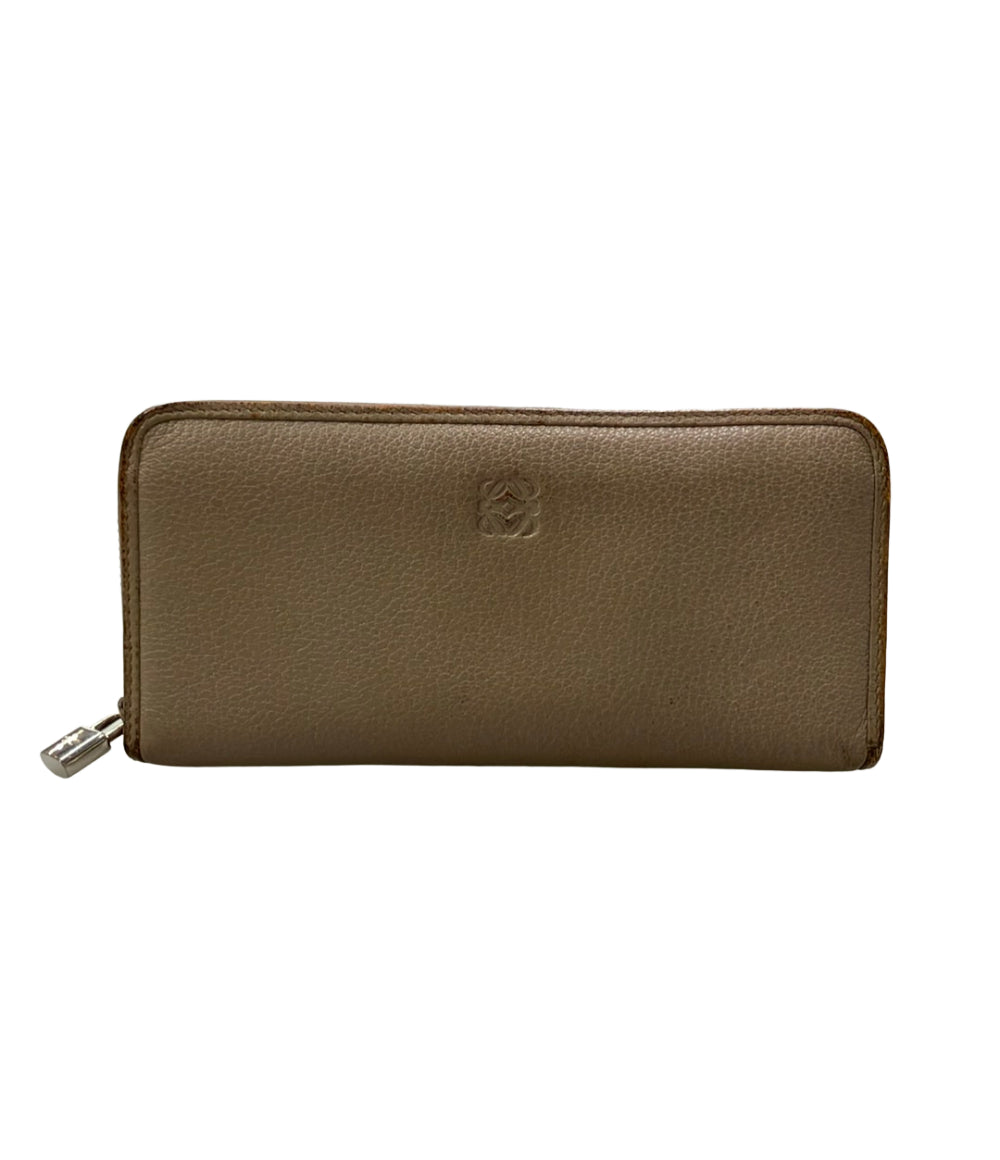 LOEWE ラウンドファスナー長財布 レザー レディース ロエベ