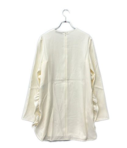 美品 YOKO CHAN ロングスリーブサイドラッフルブラウス YCB-621-265 レディース SIZE 38 (S) ヨーコチャン