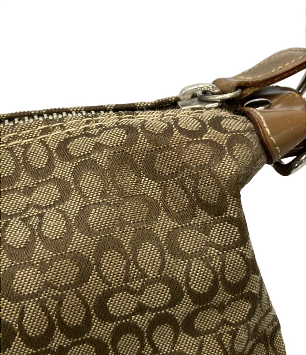 美品 コーチ ショルダーバッグ 肩掛け ハンドバッグ ミニシグネチャー 6351 レディース COACH COACH - コーチ ハンドバッグ ショルダーバッグ 肩掛け ミニ