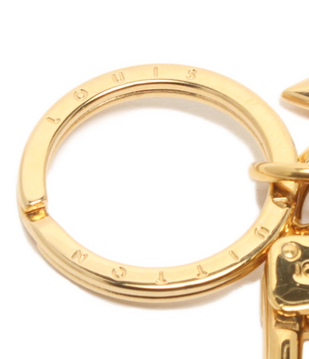 美品 LOUIS VUITTON キーホルダー キーリング バッグチャーム ポルトクレ プレッピー フラワー M00363 モノグラム レディース ルイ・ヴィトン