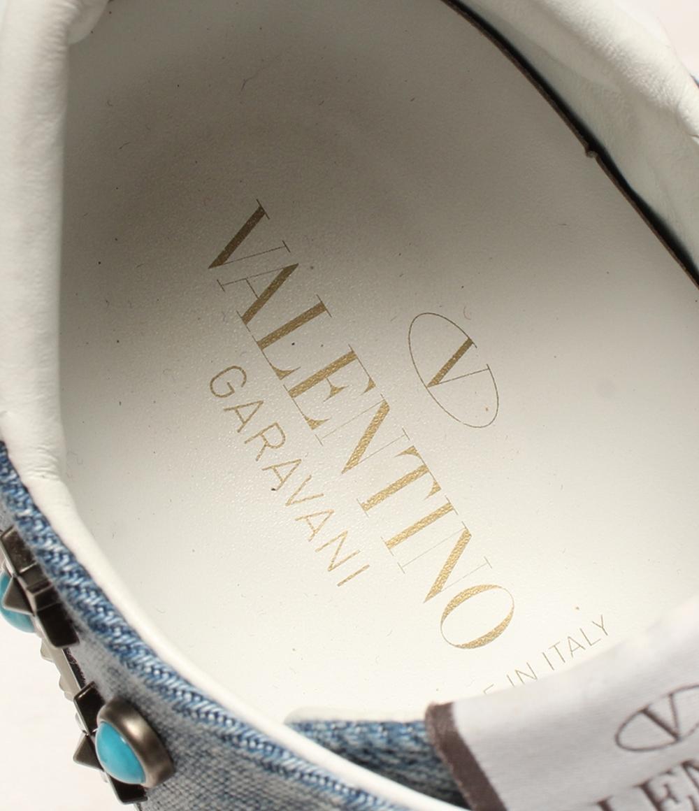 ヴァレンティノ ローカットスニーカー デニム スタッズ レディース SIZE 36 (M) VALENTINO