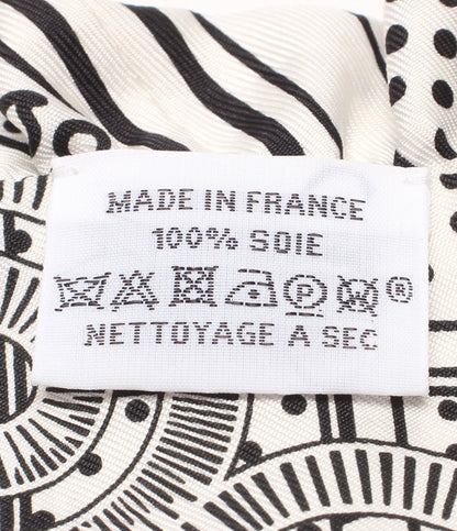美品 HERMES スカーフ シルク100％ ツイリー EPERON DOR BANDANA エプロンドール バンダナ レディース エルメス