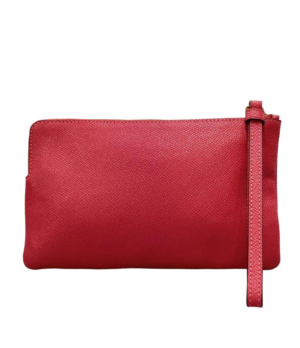 PRADA ラウンドミニポーチ カラビナ付き 三角プレート 1TL431