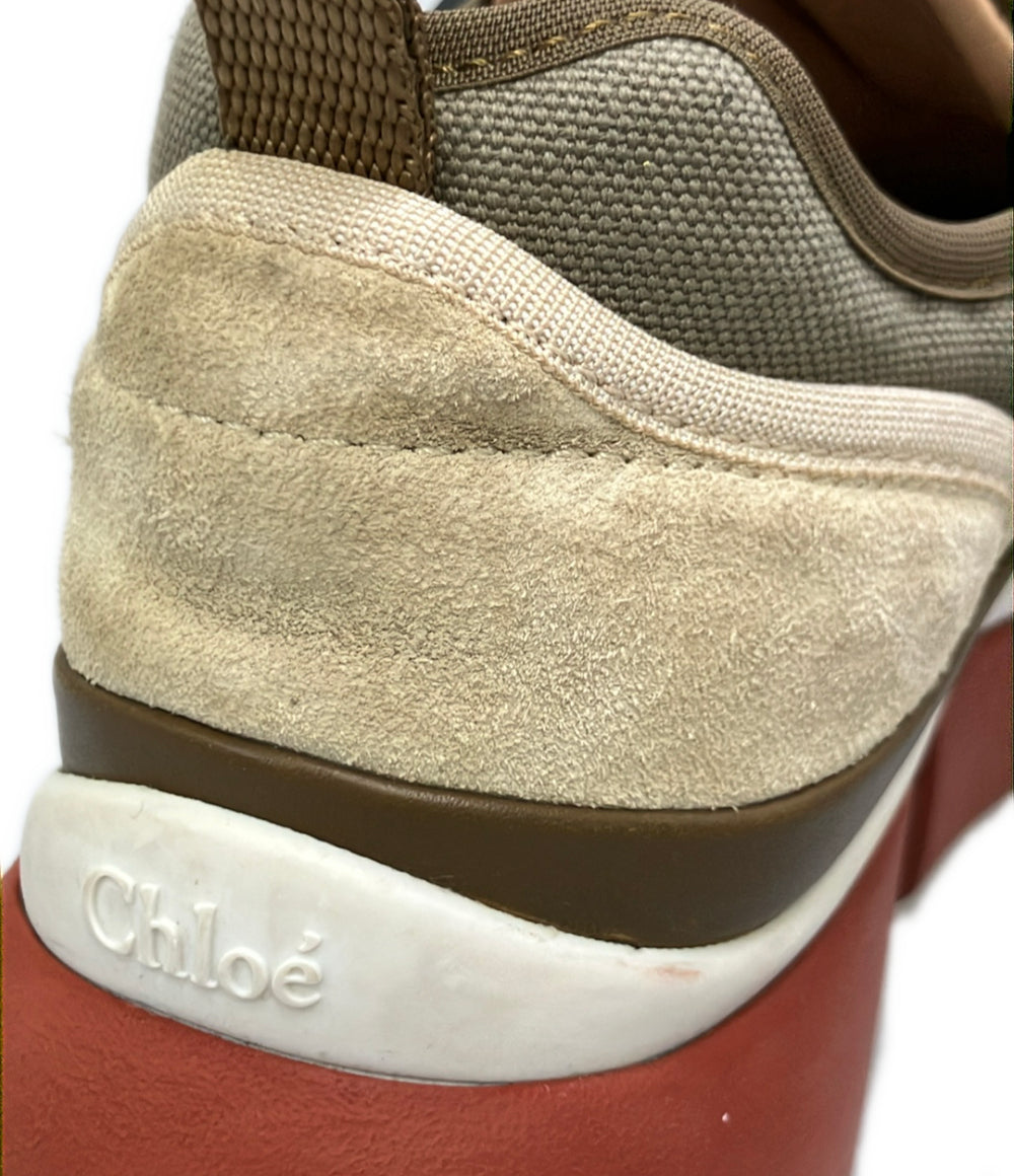 Chloe ローカットスニーカー クロスストラップ 厚底 レディース SIZE 36 (23.5cm) クロエ