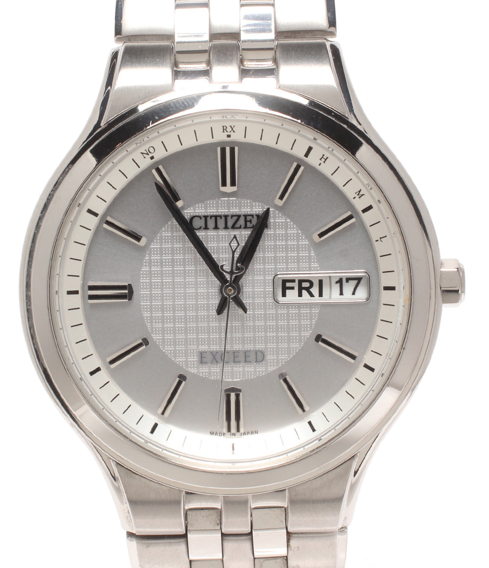 美品 CITIZEN 腕時計 エクシード EXCEED ソーラー H100-T018661 メンズ