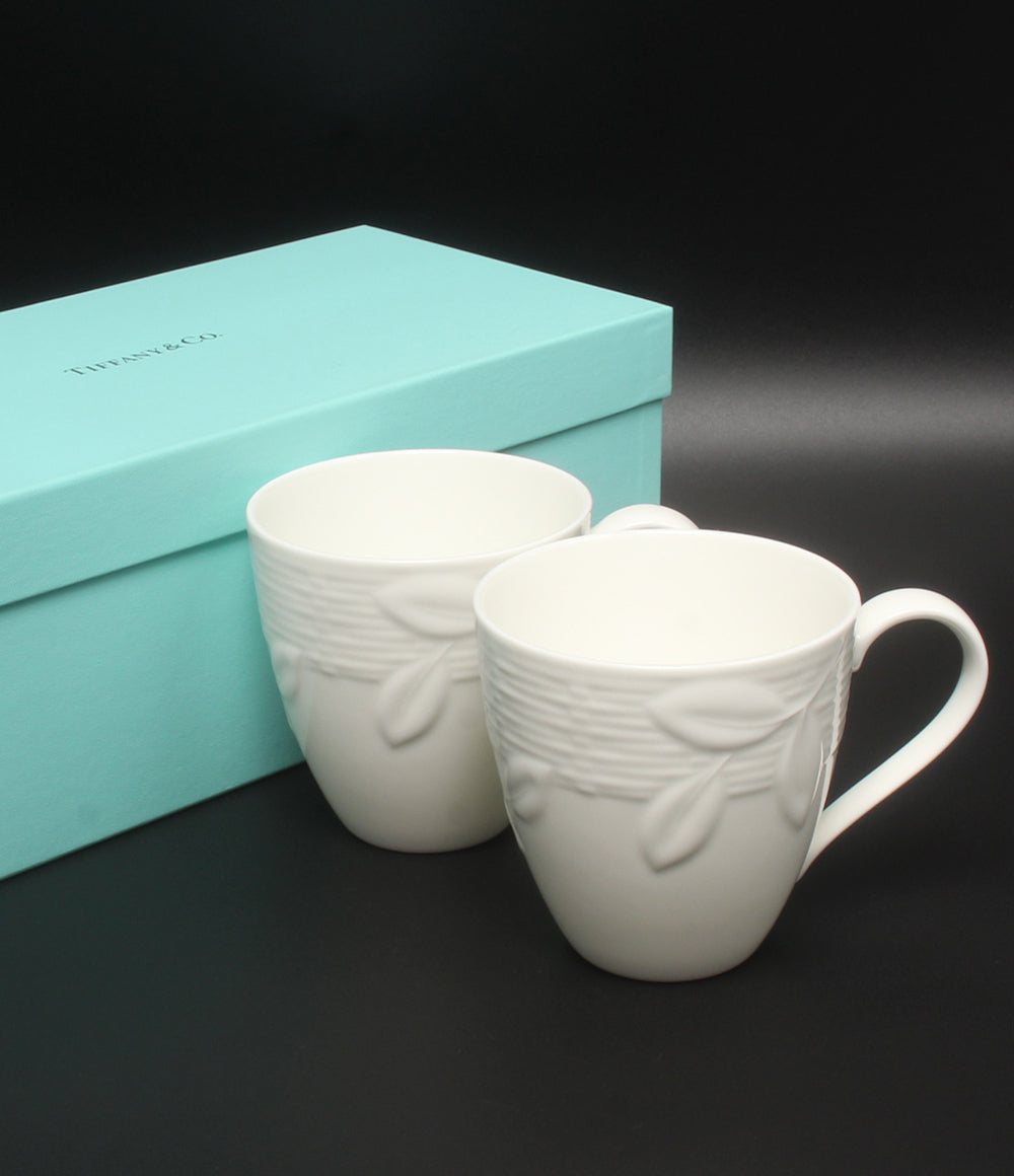 美品 Tiffany & Co. マグカップ 2点セット ペア テラス ティファニー