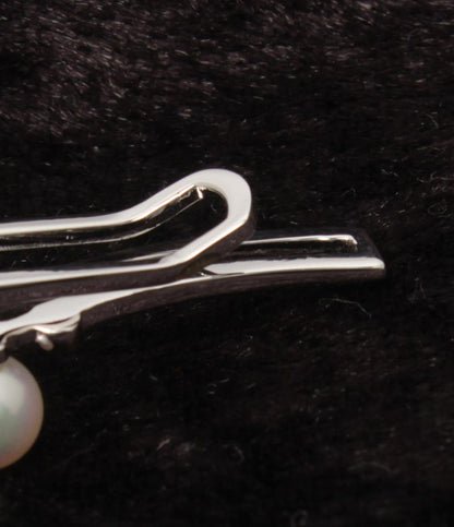 美品 MIKIMOTO タイバー タイピン SV パール 5.3mm メンズ ミキモト