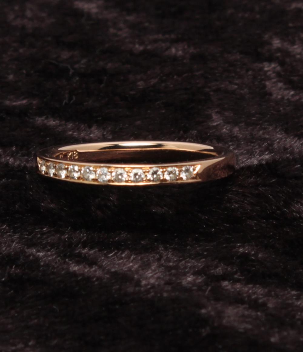 美品 4℃ リング 指輪 K18 ダイヤ レディース SIZE 8号 ヨンドシー