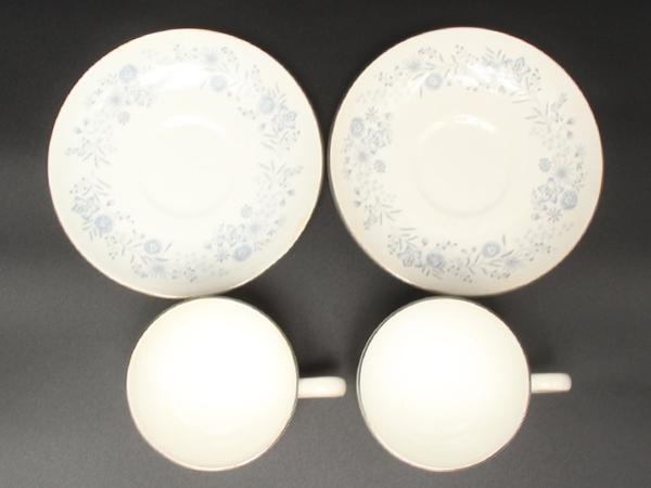 WEDGWOOD カップ＆ソーサー 2客セット ペア ベル フルール BELLE FLEUR