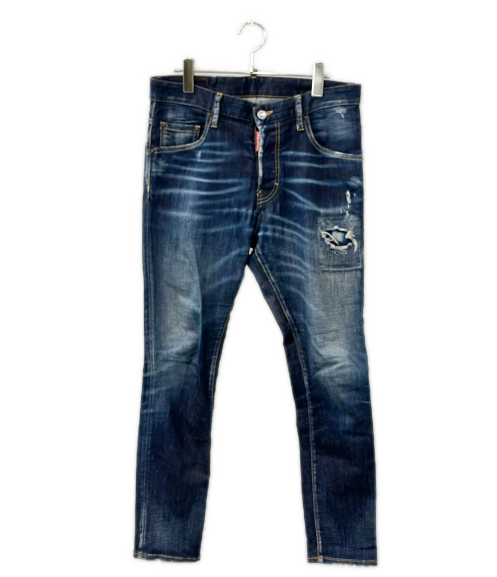 DSQUARED2 長袖 デニムシャツ ダメージ加工 メンズ SIZE 44 (S) ディー