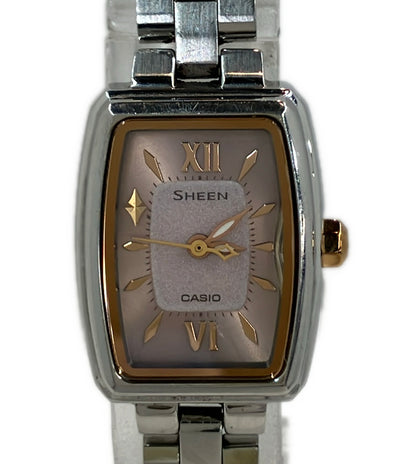 CASIO 腕時計 シーン SHEEN ソーラー ピンク SHE-4504 レディース カシオ