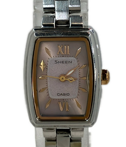CASIO 腕時計 シーン SHEEN ソーラー ピンク SHE-4504 レディース カシオ