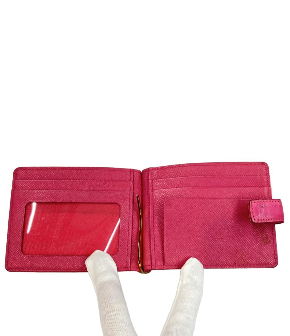 エムシーエム 二つ折り財布 マネークリップ付き メンズ MCM