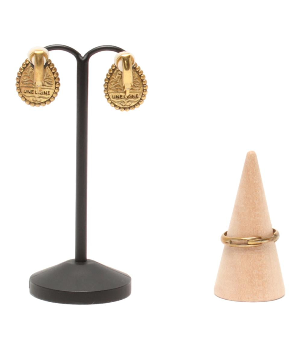 プティローブノアー　6連コットンパールとイヤリングセット　保存袋付き プティローブノアー 6連ネックレス イヤリング コットンパール 2点