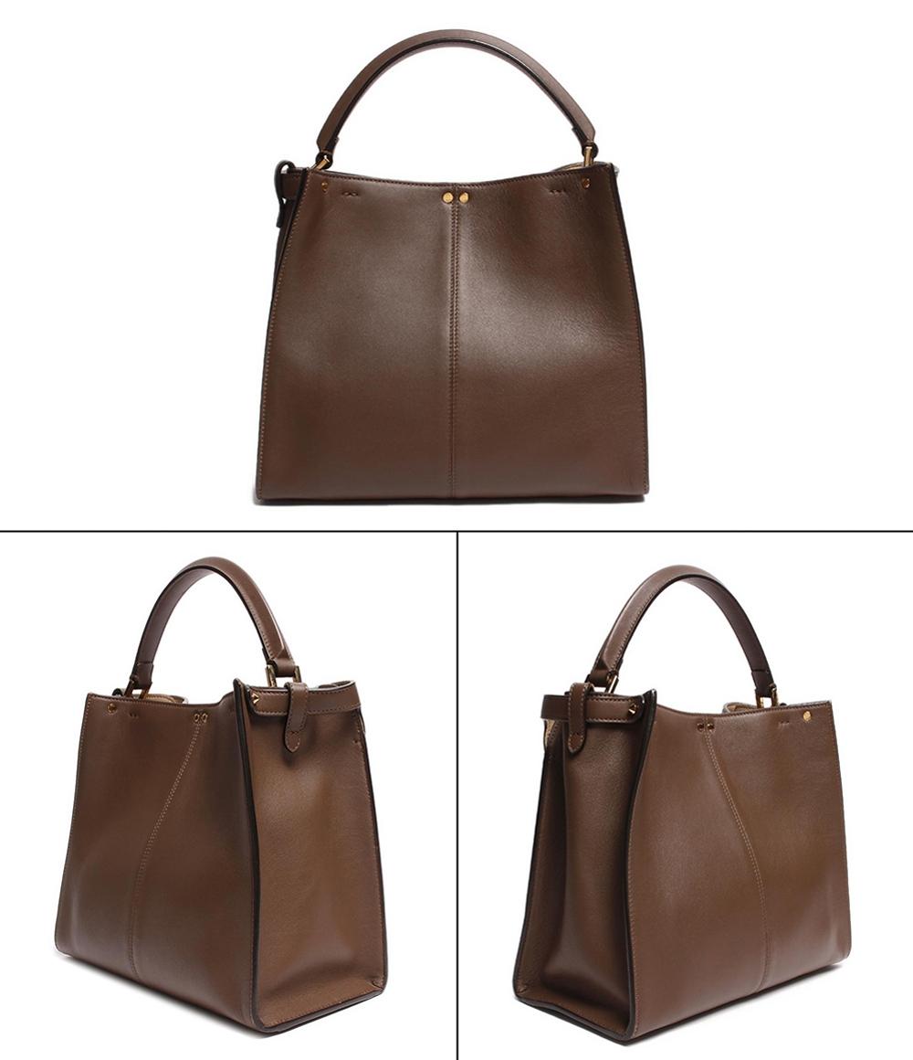 フェンディ 2wayレザーハンドバッグ ゴールド金具 ピーカブー フェンディ 2wayレザーハンドバッグ ゴールド金具 ピーカブー