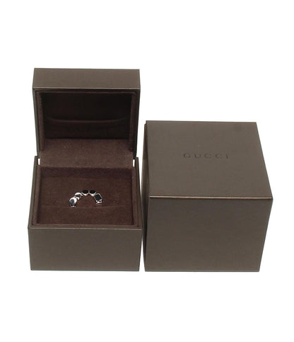 美品 グッチ リング 指輪 K18 チェーン プレート レディース SIZE 10号 GUCCI