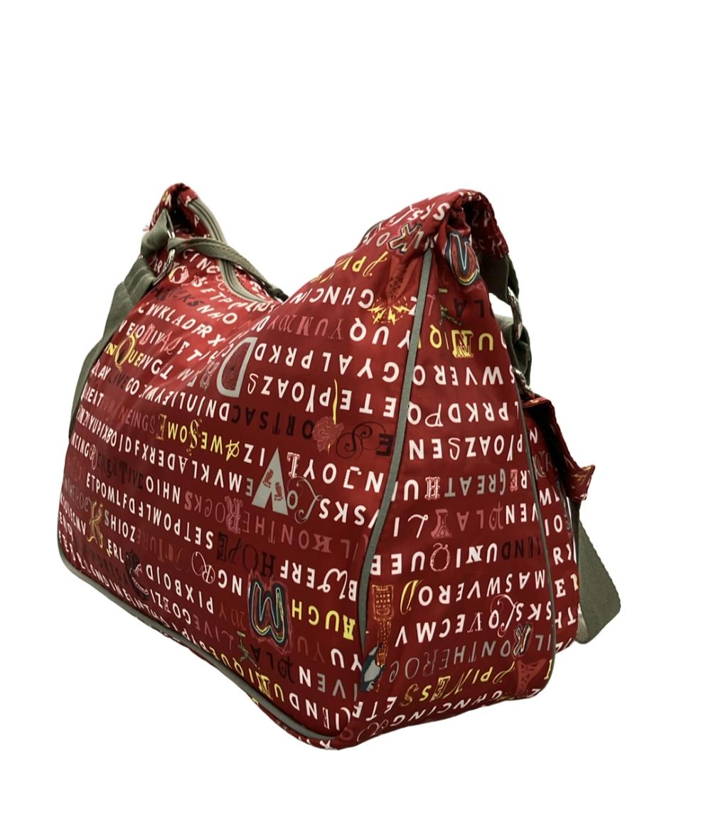 未使用【レスポートサック】ショルダーバッグ2wayトートバッグ 赤×ベージュ LeSportsac（レスポートサック） ショルダーバッグ バッグ MED HAMMOCK