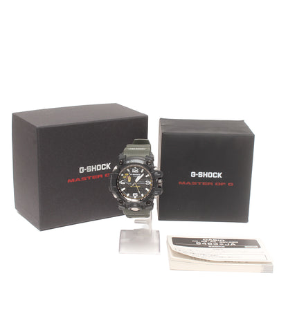 美品 CASIO 腕時計 マッドマスター MUDMASTER G-SHOCK 電波ソーラー ソーラー ブラック GWG-1000 メンズ カシオ