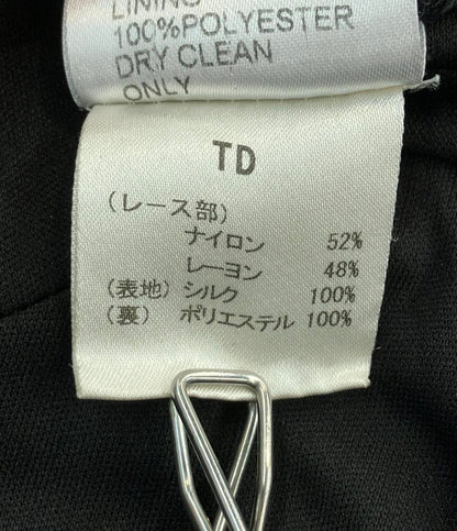 TADASHI SHOJI 半袖シルクワンピース ビジュー レース レディース SIZE 0 (S) タダシショージ
