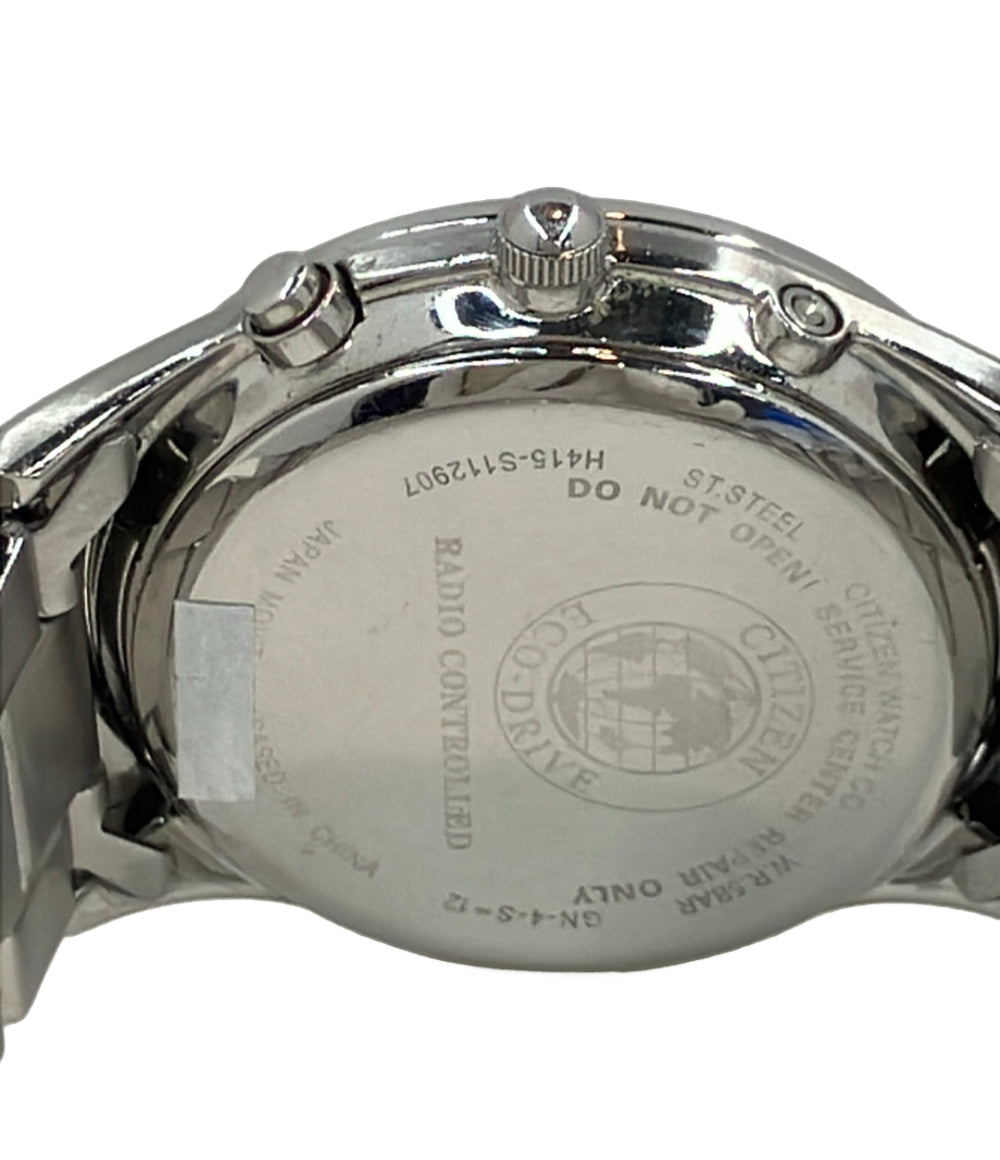 CITIZEN 腕時計 電波ソーラー エコドライブ ソーラー ブラック H415-S112907 メンズ シチズン