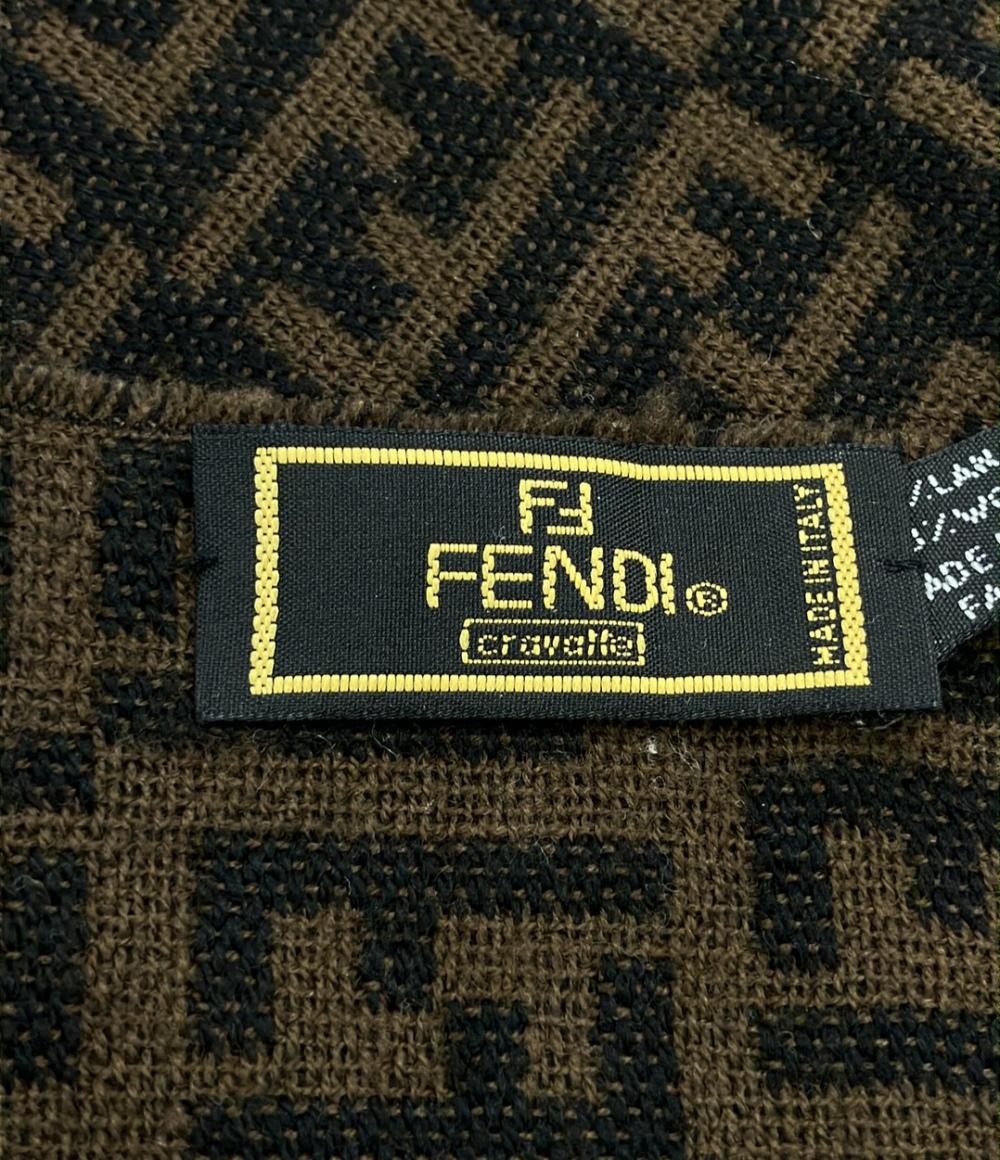 フェンディ マフラー ウール 100% ズッカ柄 レディース FENDI