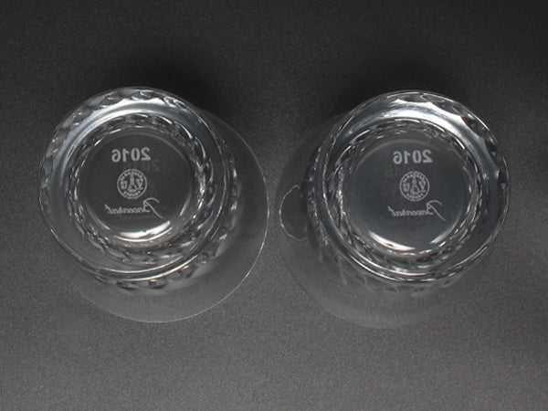 美品 Baccarat イヤータンブラー グラス 2点セット ペア 2016 グローリア バカラ