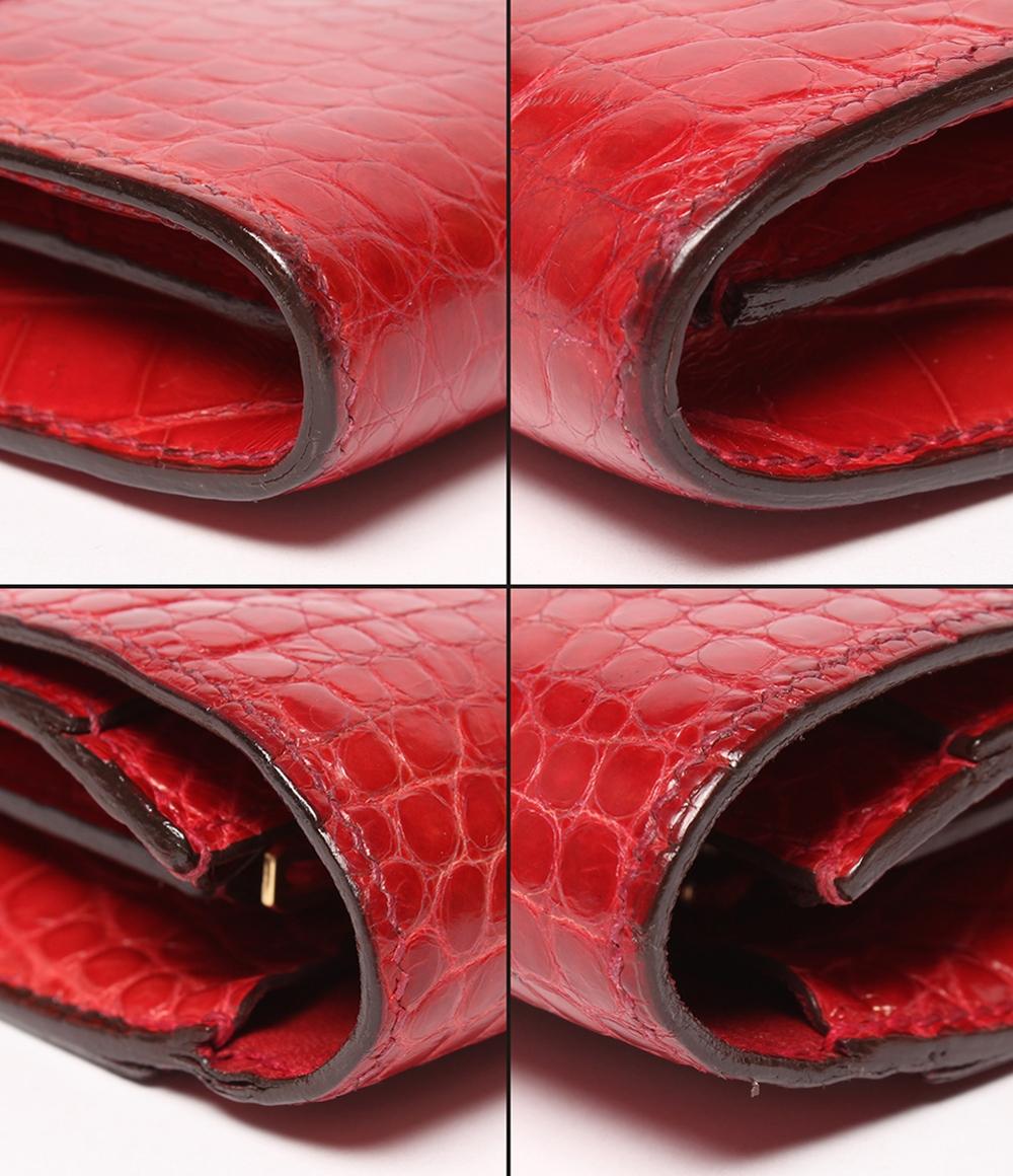 エルメス 長財布クロコダイル アリゲーター C刻印 コンスタンスロング レディース HERMES