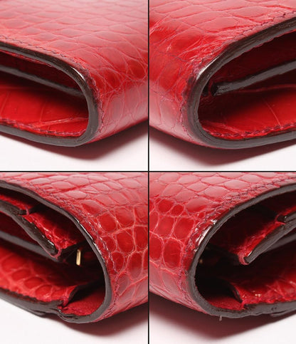 エルメス 長財布クロコダイル アリゲーター C刻印 コンスタンスロング レディース HERMES