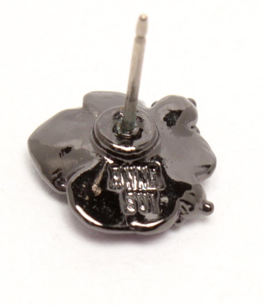 美品 ANNA SUI ピアス バタフライモチーフ フラワーモチーフ レディース アナスイ