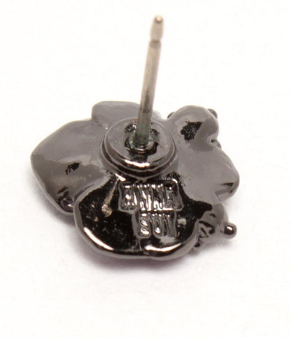 美品 ANNA SUI ピアス バタフライモチーフ フラワーモチーフ レディース アナスイ