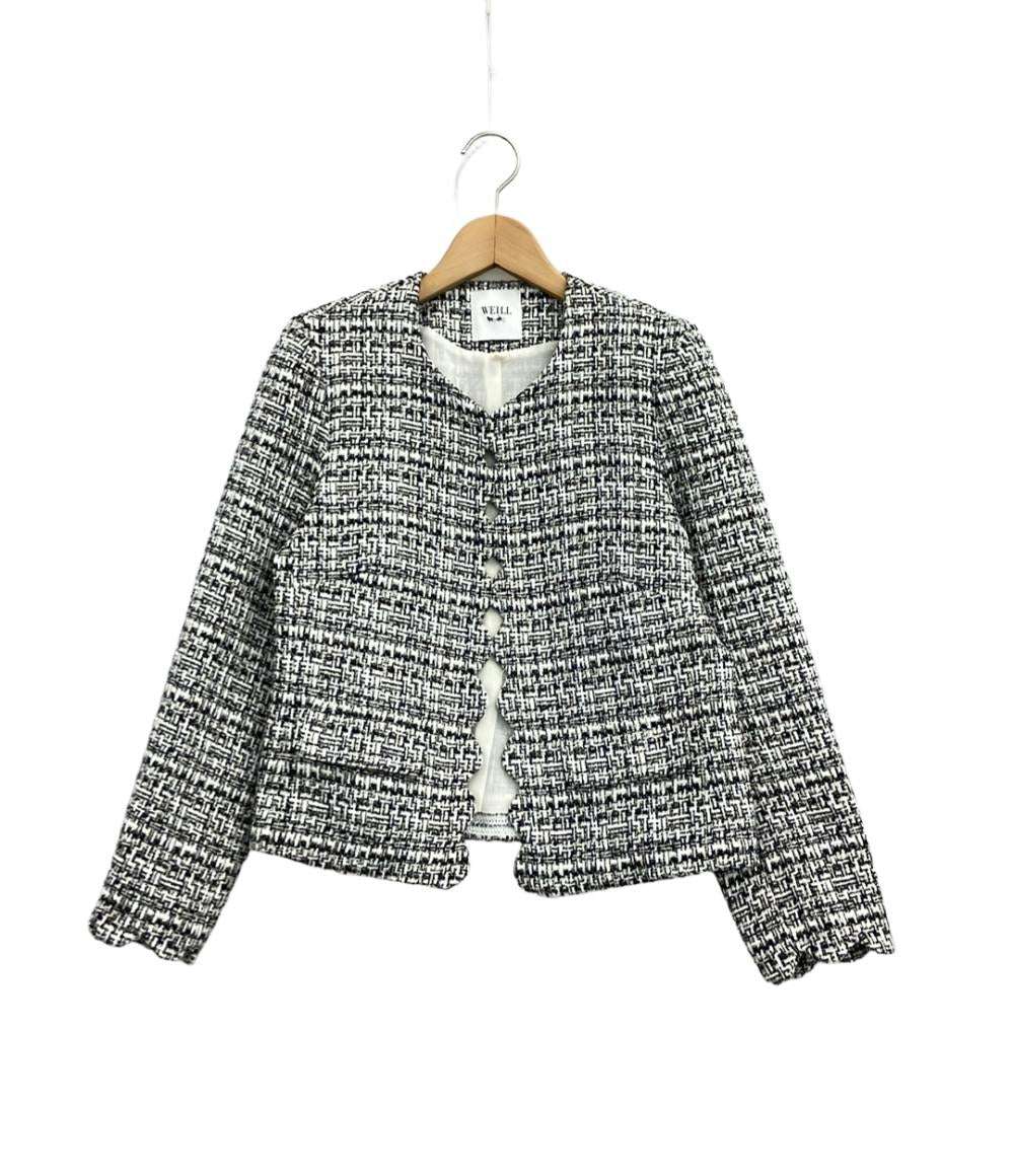 ヴェイユ ジャケット 千鳥格子 レディース SIZE 38 (M) WEILL