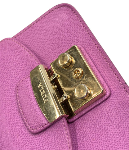 美品 FURLA ショルダーバッグ 斜め掛け チェーン レディース フルラ