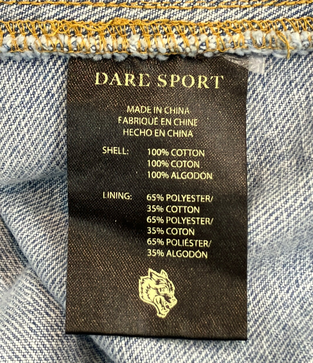 美品 DARC SPORT Disney ミッキー ビッグ モー アメリカン デニム ジャケット メンズ SIZE L ダークスポーツ ディズニー